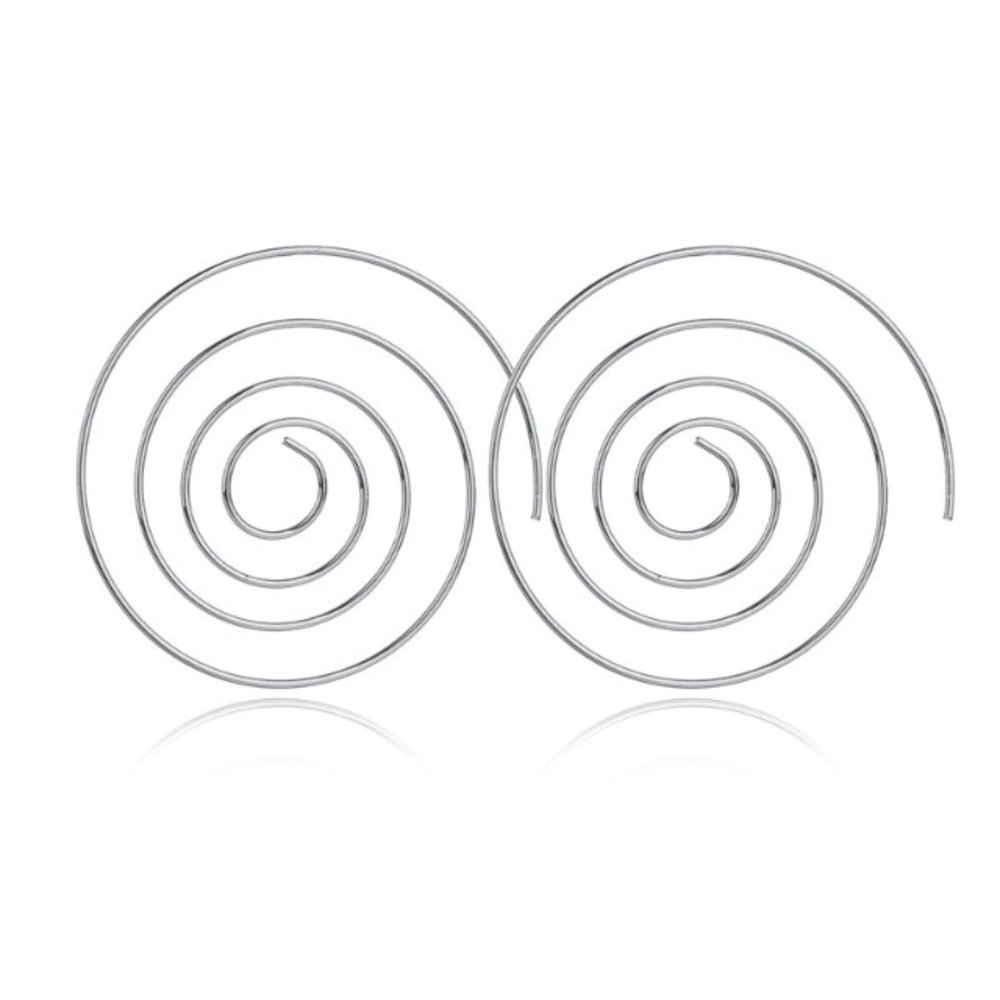 NEW!💙💎SPIRALS! SILVERY CIRCLES!💎💙MODERN LOVELY - Picture 2 of 4
